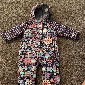 Toddler girls colorful snow suit